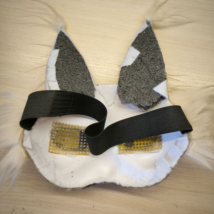 Маска для квадробики, маска кота,маска животного,маска терианна