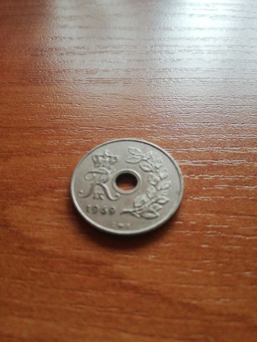 Moneta 25 ore Dania 1969r