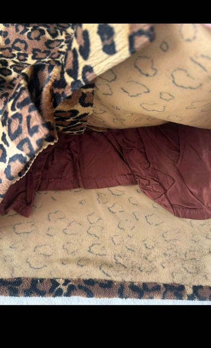 Spódnica brązowa czarna panterka