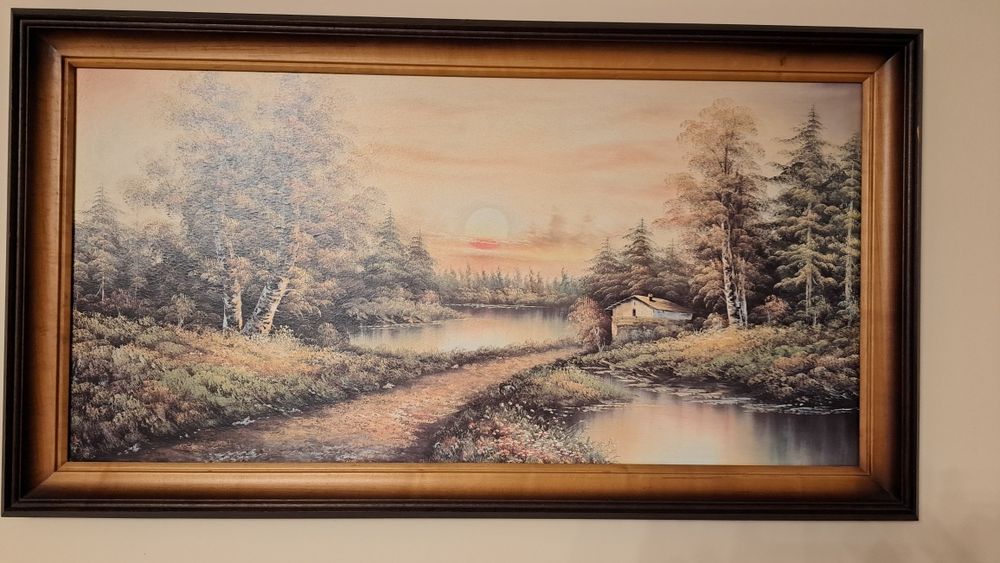 Sprzedam obraz w drewnianej ramie