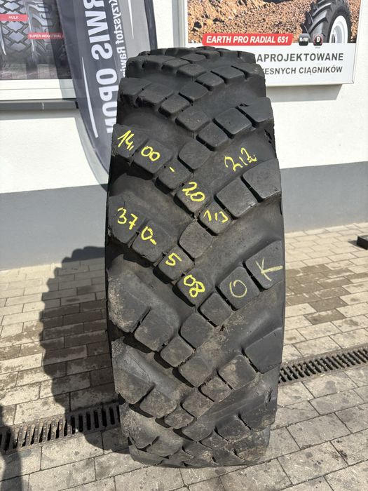 14.00-20 opony uzywane 370-508  4 sztuki