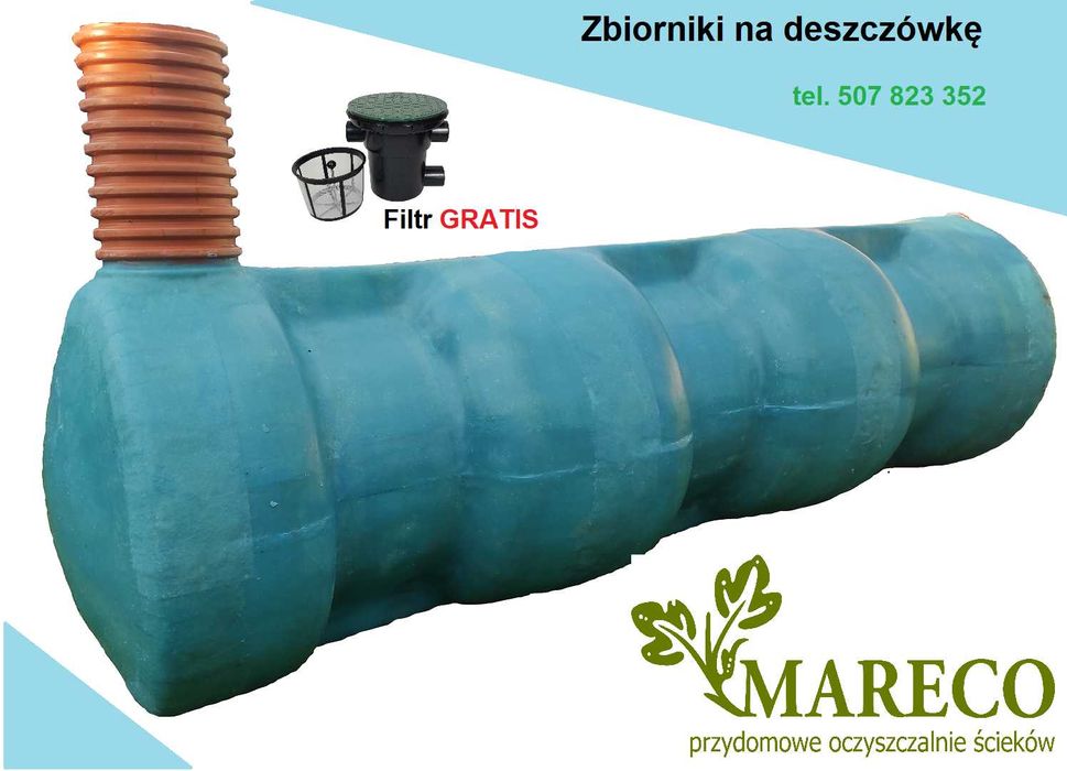 Zbiornik na wodę deszczową 3500l szambo Moja woda