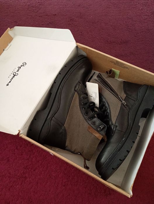 Kozaki skórzane Pepe Jeans.