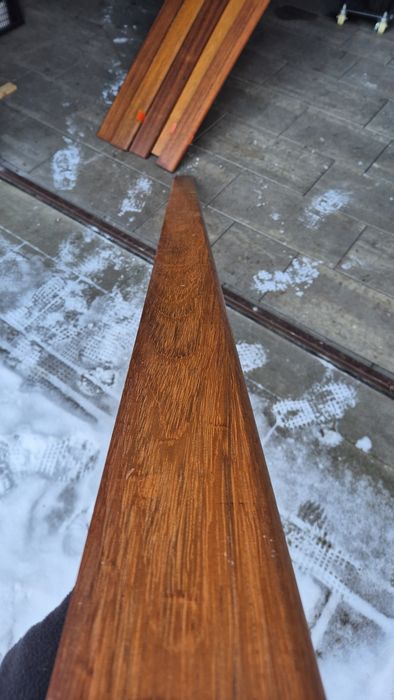 Listwa przypodłogowa Merbau egzotyk Lakierowana Surowa 10 cm 24mb