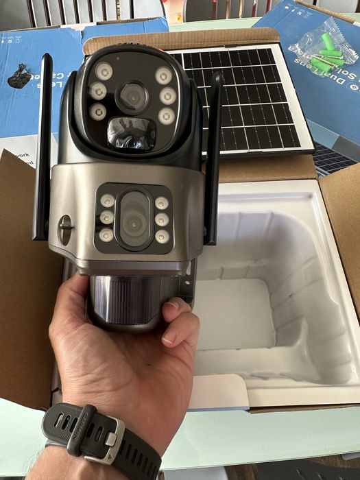3 Câmaras de Vigilância 4G Solares PTZ – Lente Dupla – EseeCloud