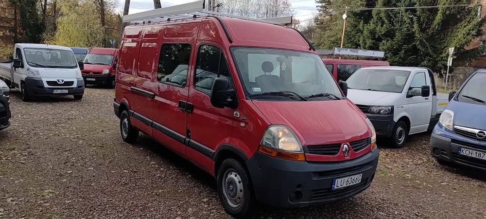 Renault Master brygadówka doka osobowy 9 brygadowy osób osp max 6 os