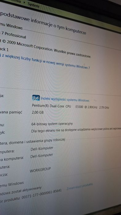 Komputer Dell. Sprawny. Mało używany. Cały zestaw.