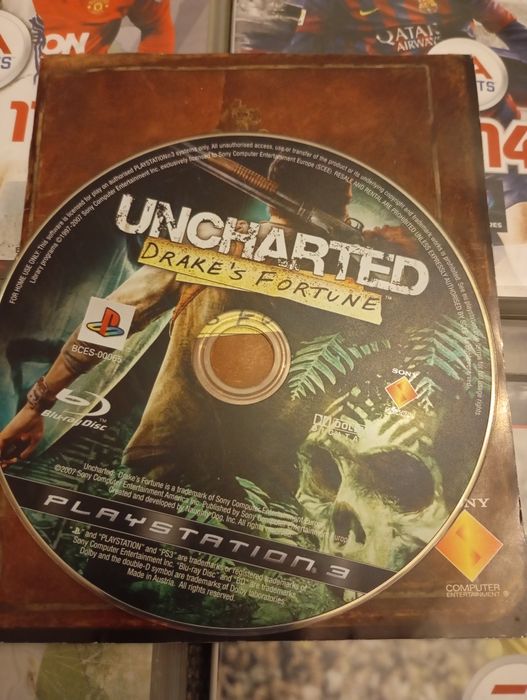 Uncharted Ps3 só cd e manual