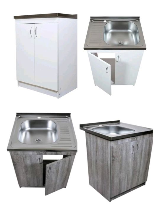 Тумба з мийкою з нержавіючої сталі