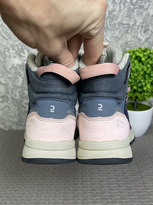 Quechua waterproof ботинки 30-31 размер детские трекинговые синие