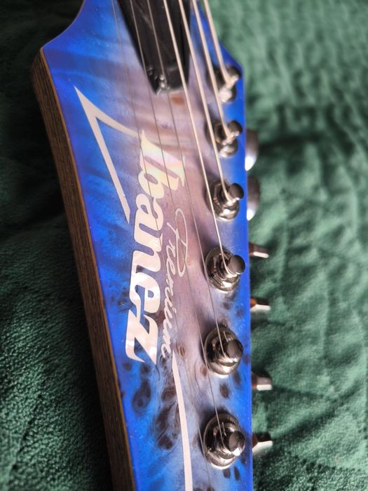 Ibanez premium RG 1027 PBF 7 strun | Świetny stan | Futerał, karton