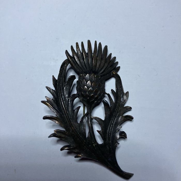 Брошь чертополох 1970е (Польша)