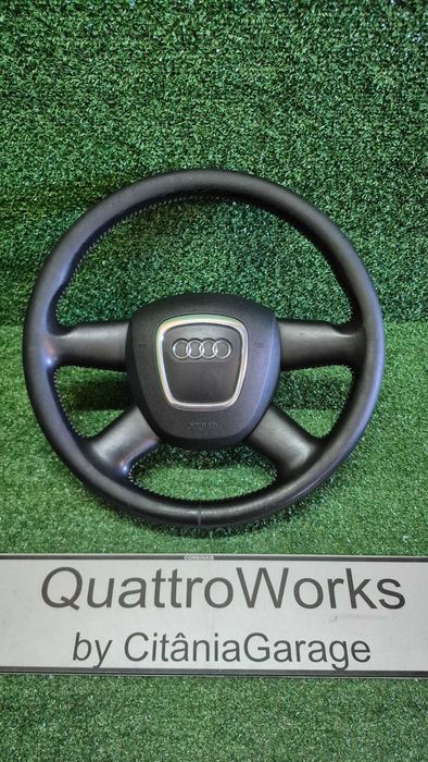 Volante 4 Braços Completo Com Airbag Audi A3 8P A4 B7 A6 C6 Ref. 8P0419091BF ORIGINAL COMO NOVO