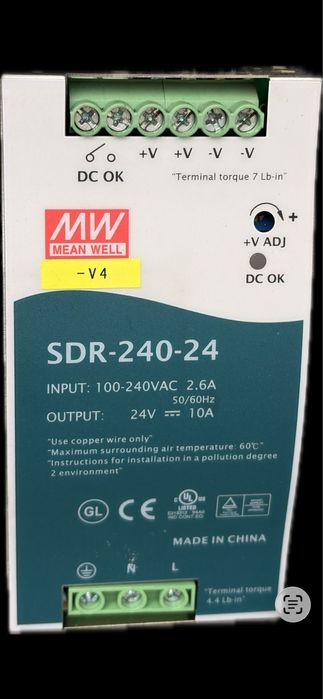 Zasilacz impulsowy MEAN WELL SDR-240-24
