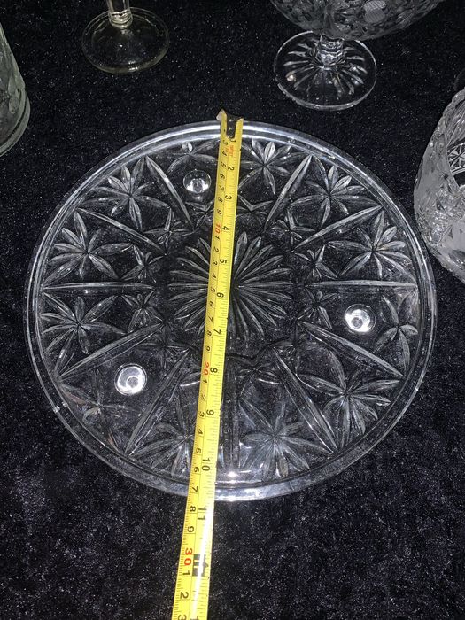 Ваза ведро салатник  конфетница солянка хрусталь