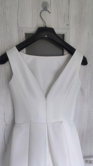 Suknia ślubna śmietanka 34/36 + pokrowiec