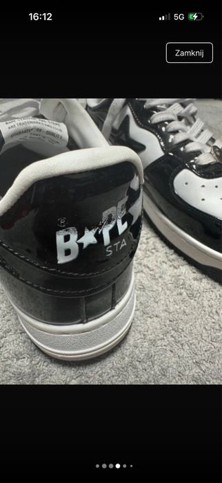 czarne buty bape