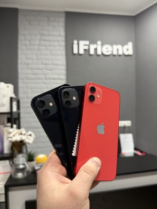 iPhone 12 64/128/256gb red, black 100% батарея, надаєм гарантію