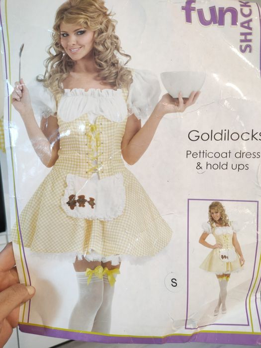 Sukienka baby Dolls goldilocks kostium strój halloween przebranie