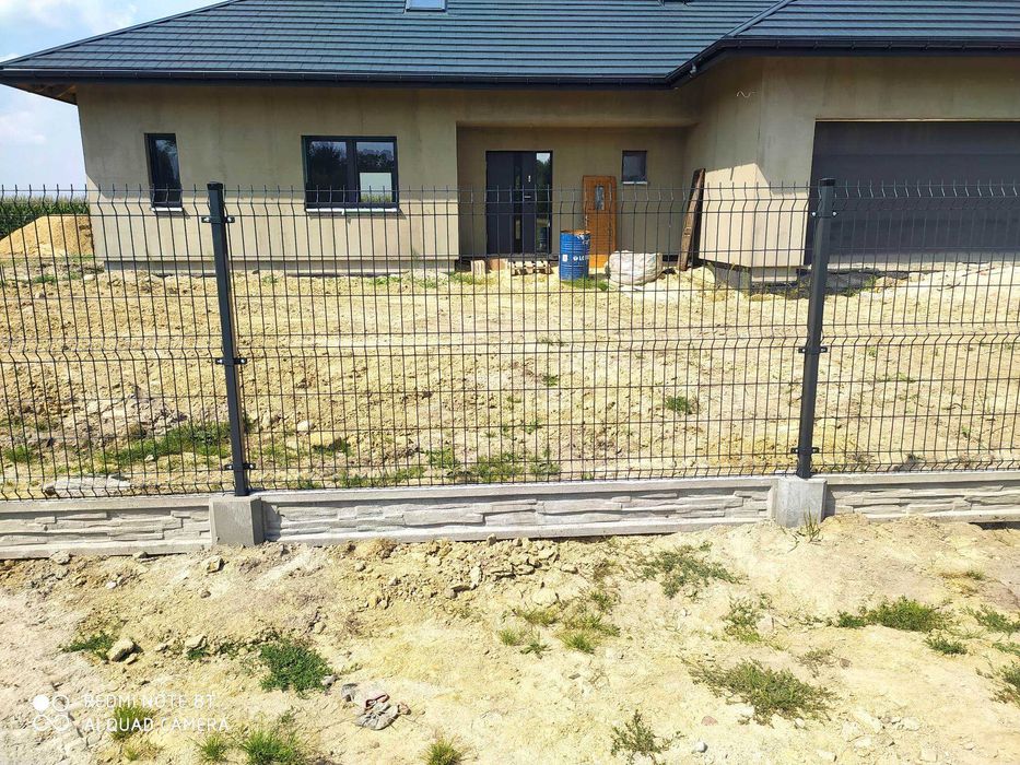 Ogrodzenie panelowe z podmurówką od 100 zł/mb - montaż KUTNO i OKOLICE