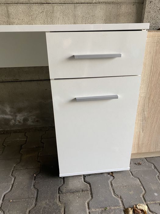 Biurko białe wysoki połysk