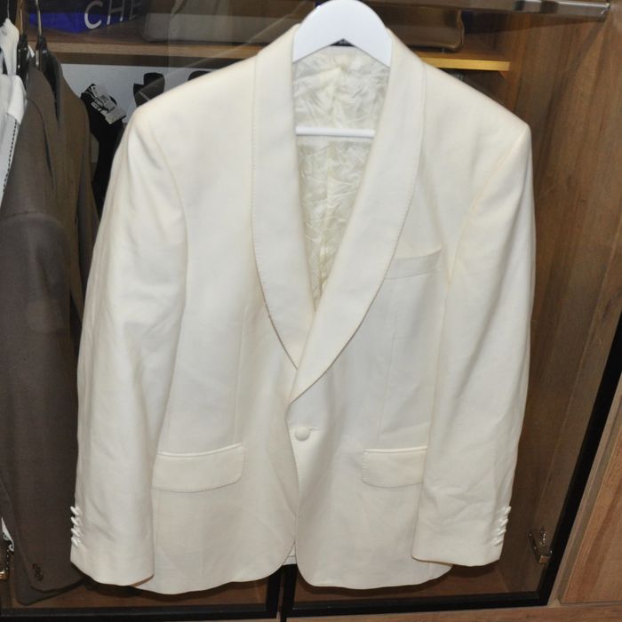 Жакет 100%натуральна шерсть широкі плечі оверсай під BAZHANE молоко