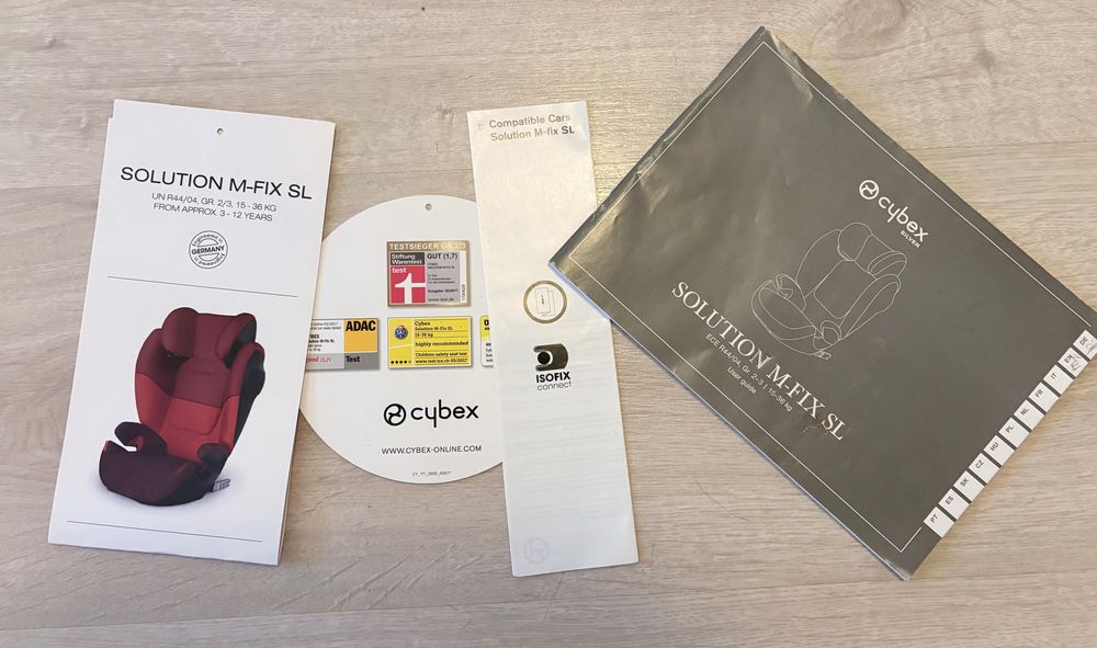 Cadeira Auto Cybex Solution M-Fix SL (15–36 kg)
