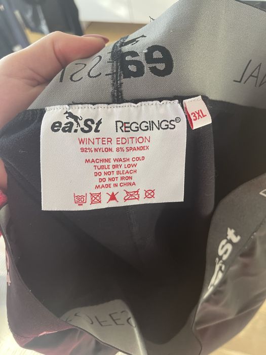 eaSt Reggins bryczesy leggingsy jeździeckie ocieplane 3XL