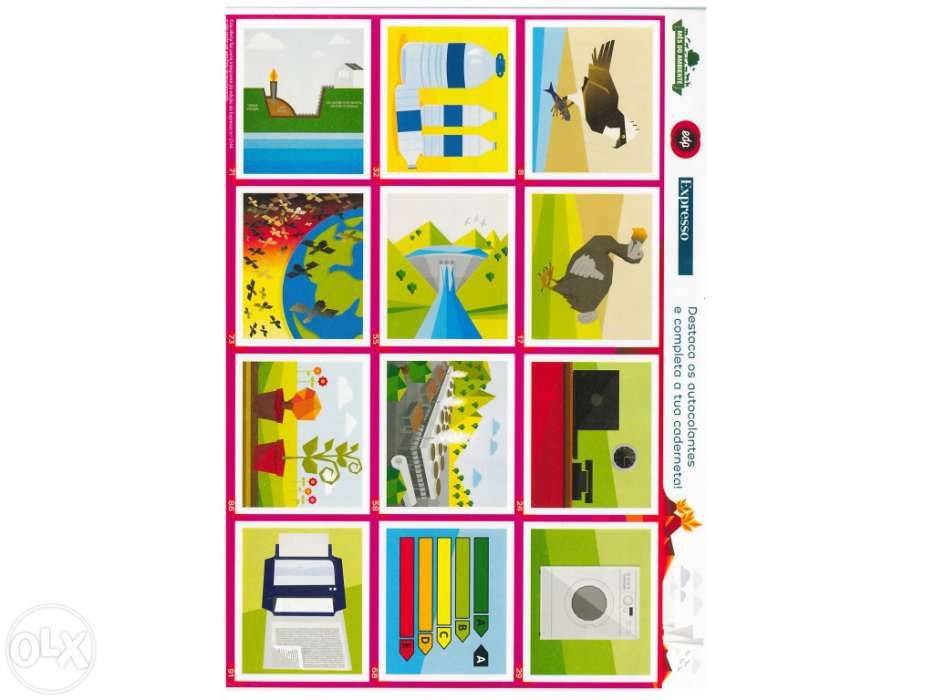 Autocolantes caderneta jornal expresso/edp