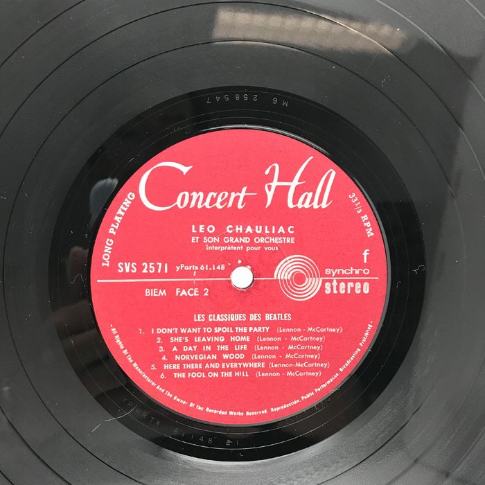 winyl - leo chauliac - et son grand orchestre les