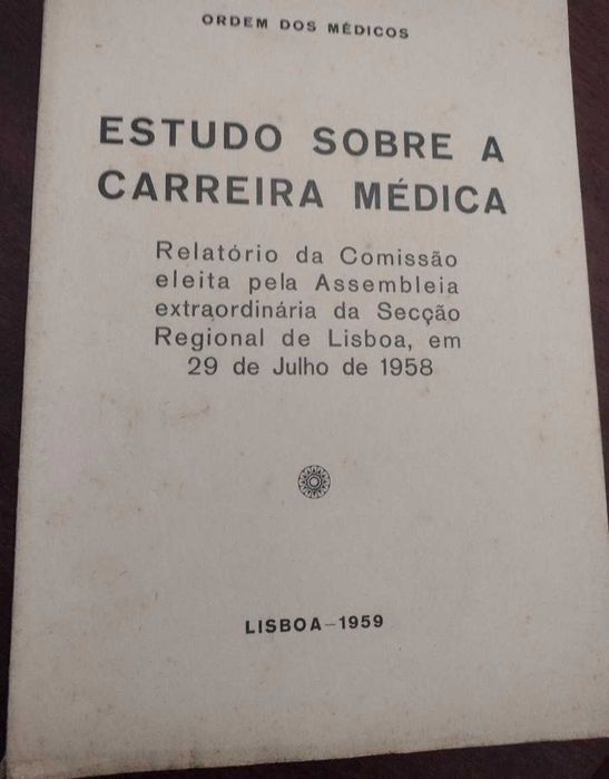 Estudo sobre a Carreira Médica 1959 Relatório da Comissão