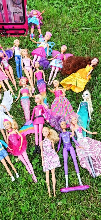 Lalki barbie plus kon i szafa barbie