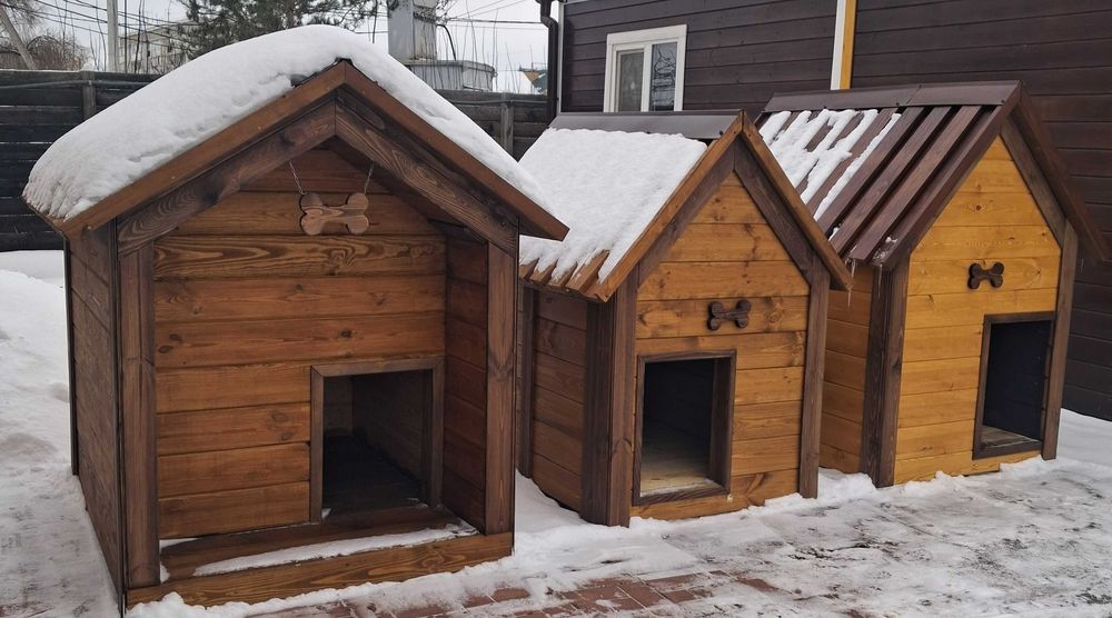 Будки для собак утеплені.Вольєри,альтанки,туалети.