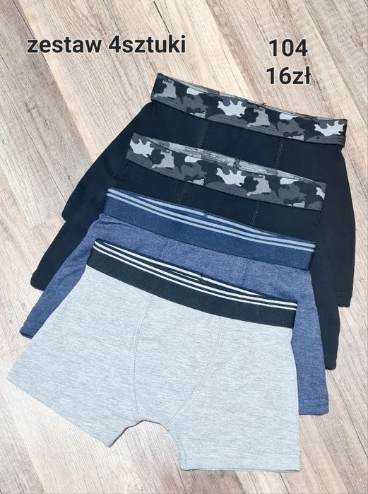 4sztuki bokserki chłopięce 104