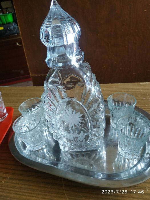 Кришталь, скло - рюмки, фужери радянських часів