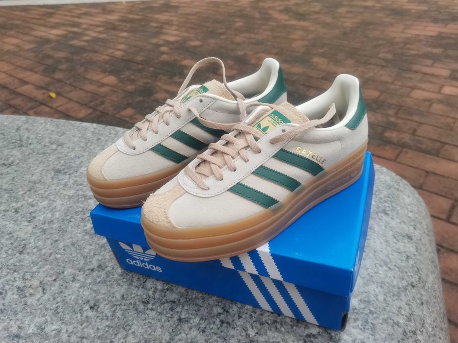 Trampki adidas Gazelle Bold Magic Beige Collegiate Green 37