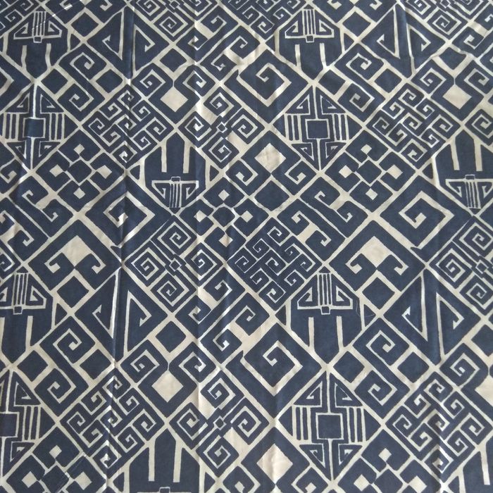 Bawełna Biało-granatowa tkanina do szycia