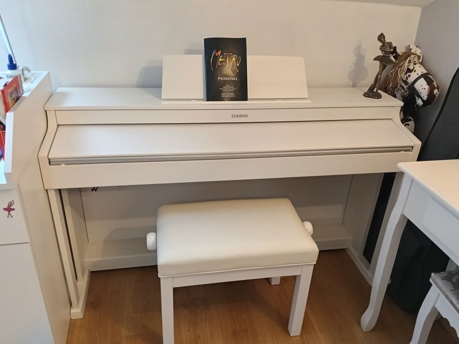 Pianino cyfrowe CASIO AP-470 WE CELVIANO białe jak nowe + ława