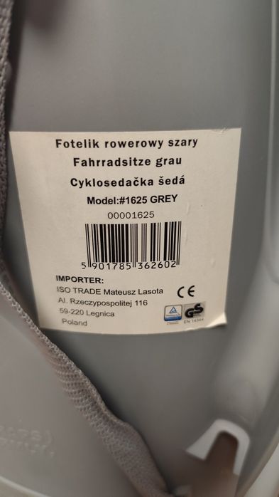 Fotelik rowerowy dla dzieci