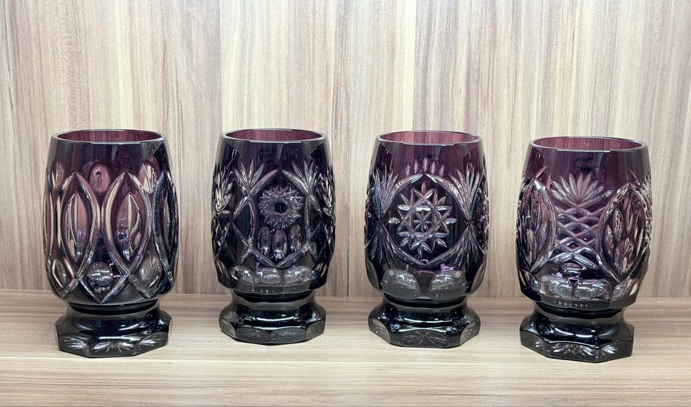 Комплект винтажных хрустальных бокалов для пива GDR Германия