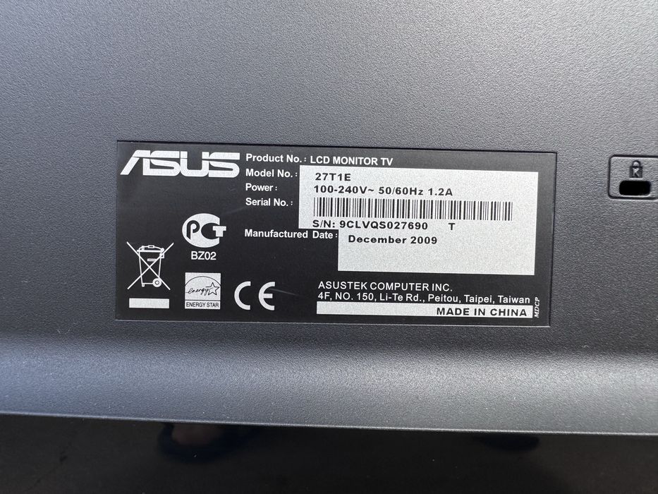 TV Monitor2 ASUS - 27T1E | High Image Quality, Perfect Condition!64750959002371123