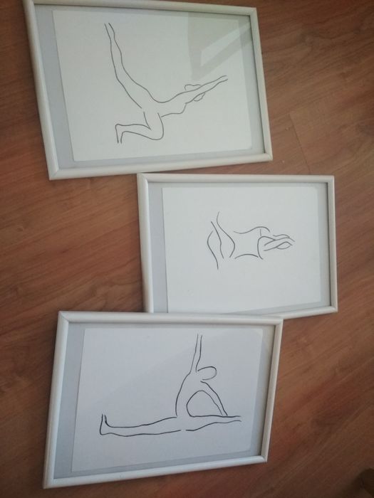 Obrazek grafika rysunek joga asana pozycja minimalizm postac