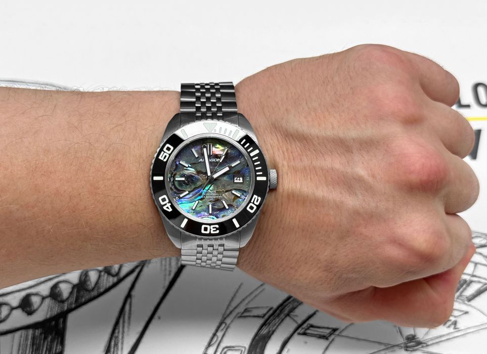 Чоловічий механічний годинник Aragon EVO NH35 44 мм Ceramic Sapphire 500 MТ