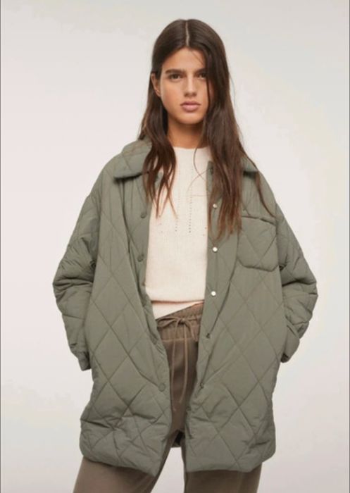 Kurtka pikowana khaki mango xs