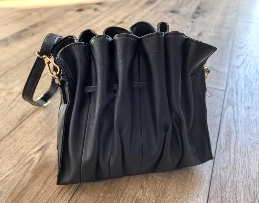 EVEN & ODD torebka damska czarna listonoszka na ramię NOWA