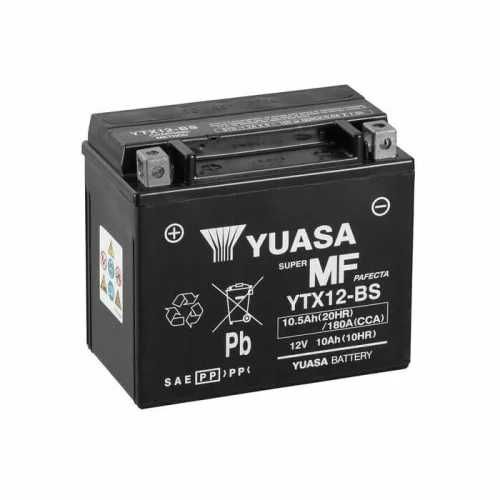Акумулятор Yuasa YTX12-BS, 12V, 10.5Ah, 180A, для мотоциклу