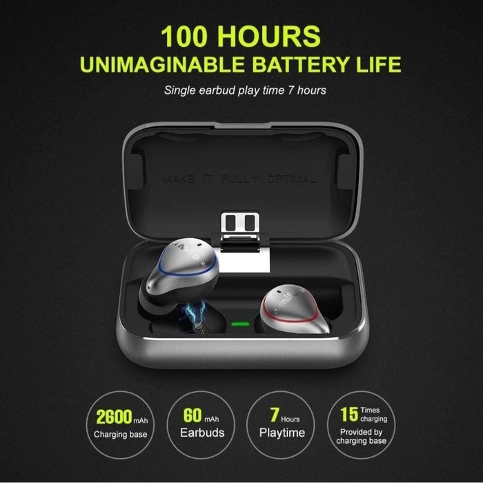 Mifo O5 Plus Gen 3 TWS IPX7 – etui powerbank, komplet