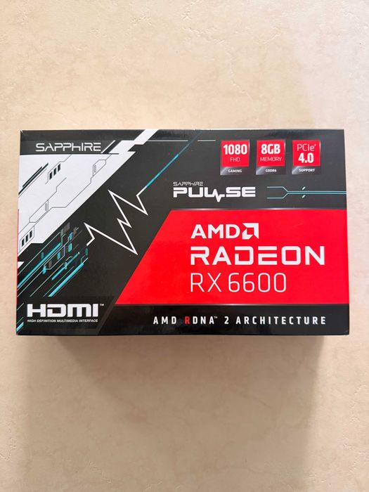 URGENTE Radeon RX 6600 Sapphire Pulse 8GB Placa Gráfica [COMO NOVA]