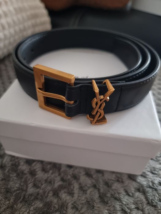 Pasek YSL. Czarny.