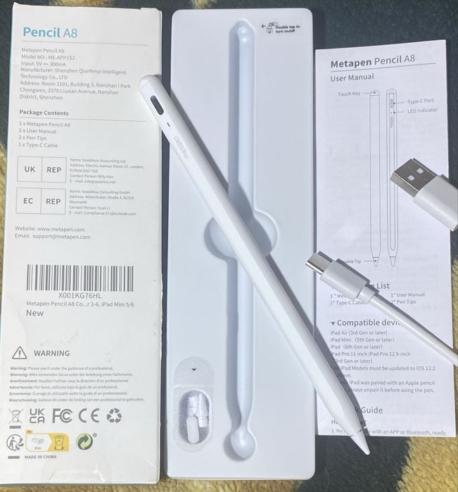 Стилус Metapen A8 для iPad 2018-2024 p, 399 грн.